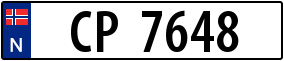 Trailer License Plate